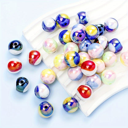 Two-Tone Round Acrylic Beads