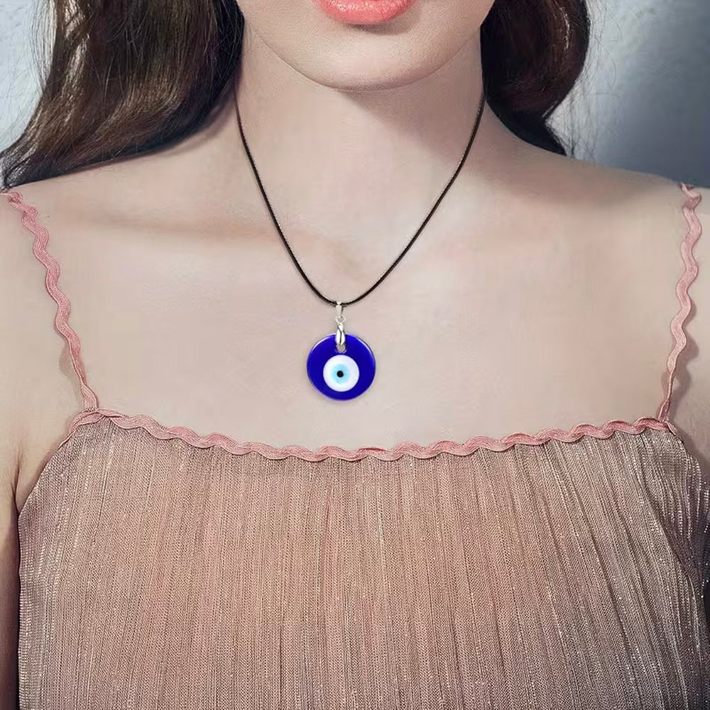 15PCS Blue Evil Eye Glaze Charm Set