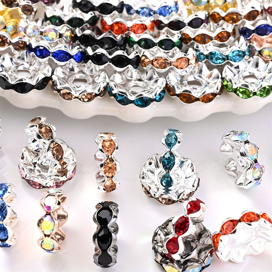 Alloy Wave Edge Spacer Beads