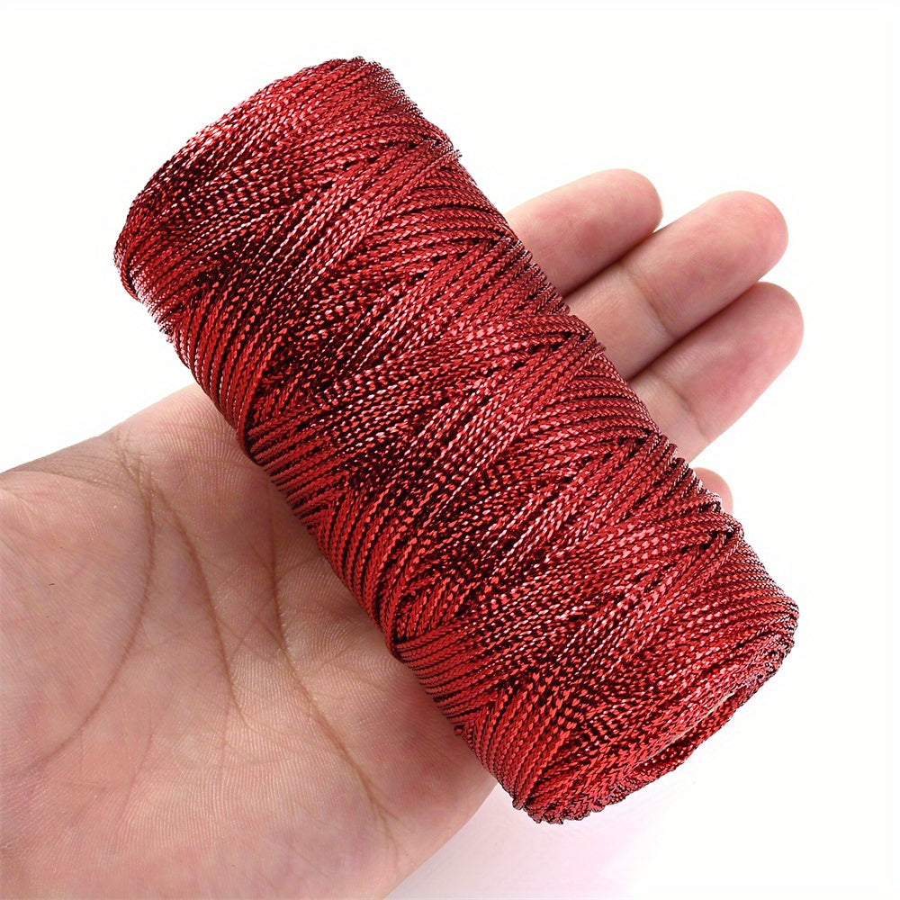 Gold Silver Red Braided Thread