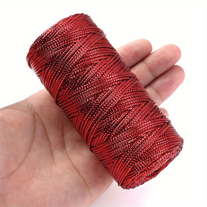 Gold Silver Red Braided Thread
