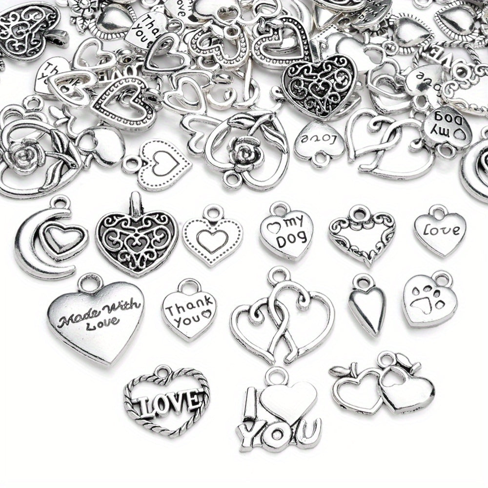 Vintage Metal Heart Pendants