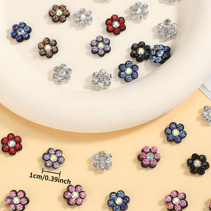 Plum Blossom Rhinestone Patches