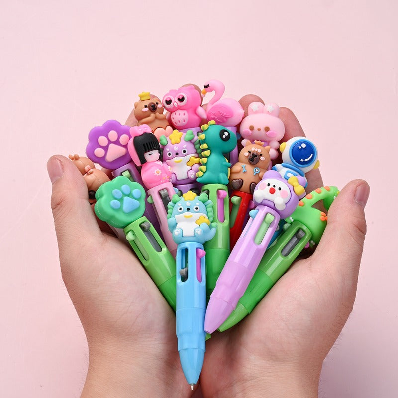 Cartoon Animal Retractable Ballpoint Pens
