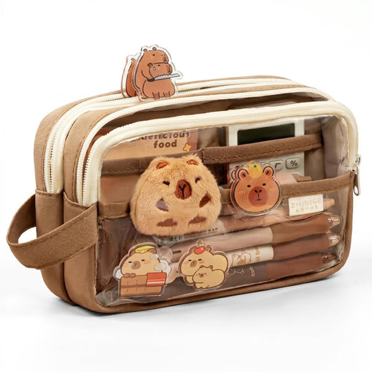 Capybara Pencil Case Set
