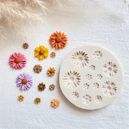 Flower Silicone Mould for Polymer Clay Crafts