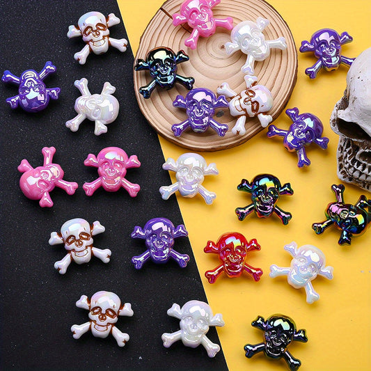 Halloween Skull Acrylic Beads
