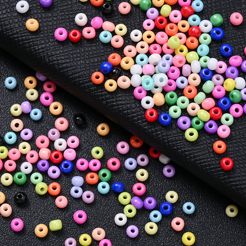 500pcs/set 3mm Colorful Charm Glass Seed Beads