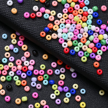 500pcs/set 3mm Colorful Charm Glass Seed Beads