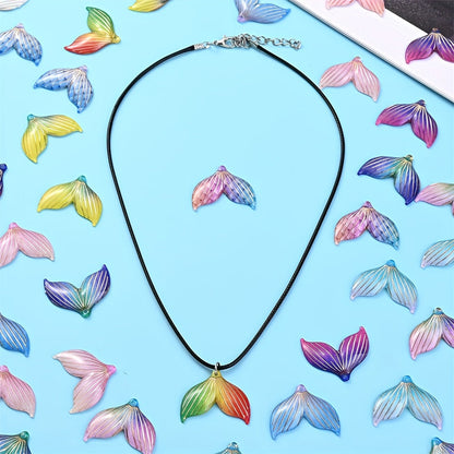 Mermaid Tail Acrylic Pendants