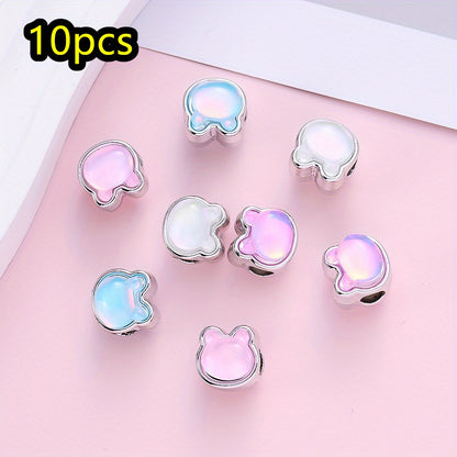 10pcs/set Mermaid Color CCB Beads