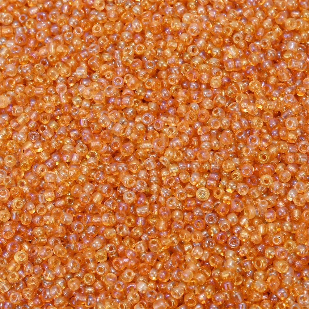 500PCS 3mm Clear Stained Glass Rice Bead Set