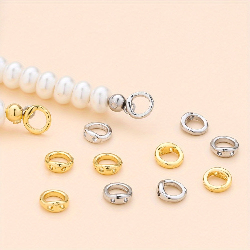 Copper Round Jewelry Clasp Connectors