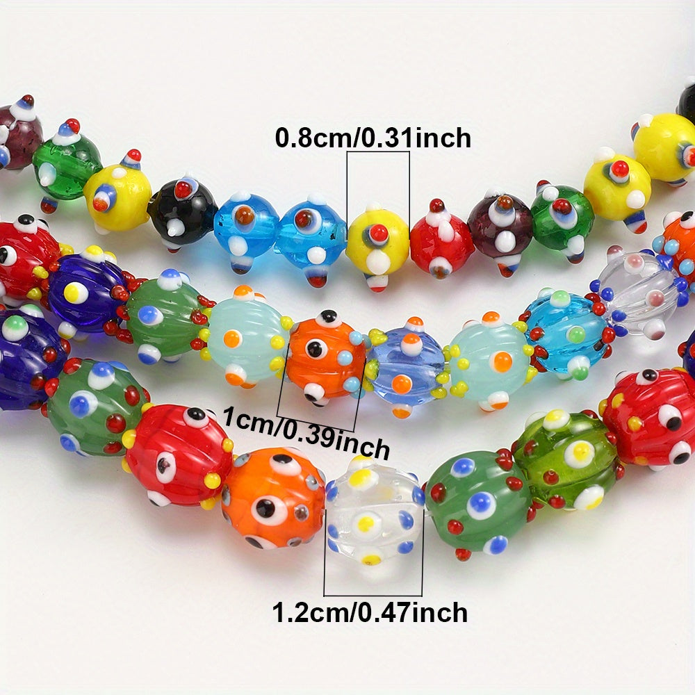 10pcs/set 8/10/12mm Dragonfly Eye Glass Beads