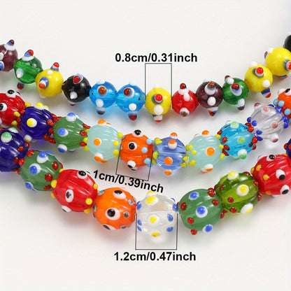 10pcs/set 8/10/12mm Dragonfly Eye Glass Beads