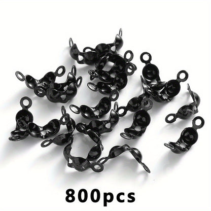 800-Piece Crimp Bead Calotte Knot Covers