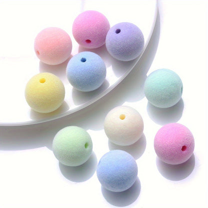 Fleece Pompom Acrylic Beads