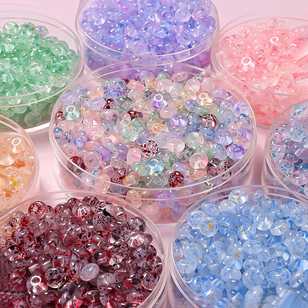 Vibrant Glass Rice Beads