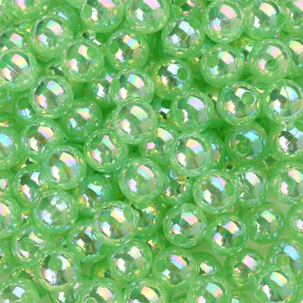 6 mm Colorful Clear Acrylic Beads
