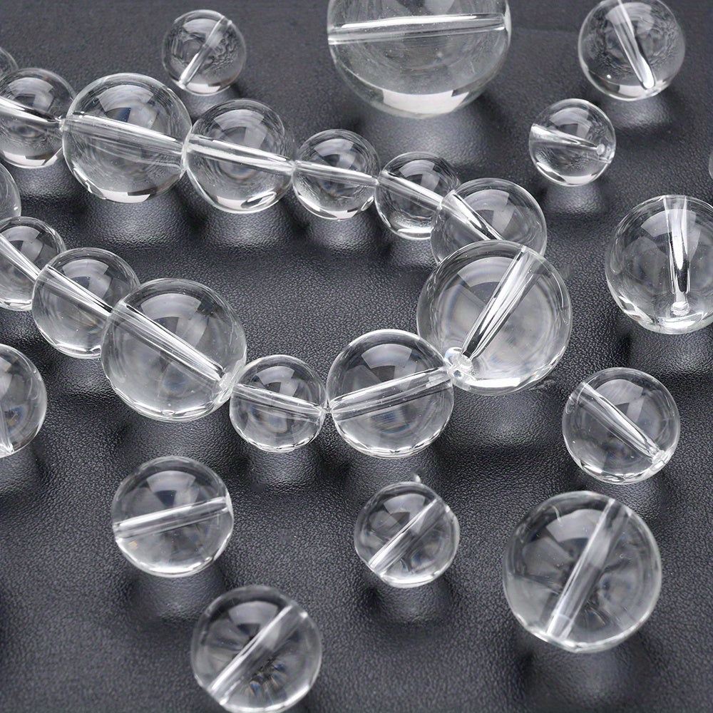 14/16/18/20/22/25/30mm Transparent Round Glass Beads