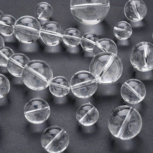 14/16/18/20/22/25/30mm Transparent Round Glass Beads