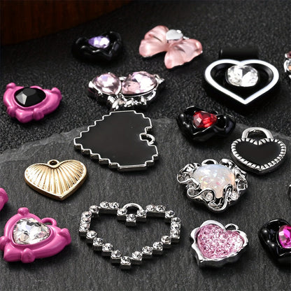Heart Rhinestone Pendant Set