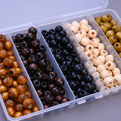 Vintage Wooden Round Beads Kit