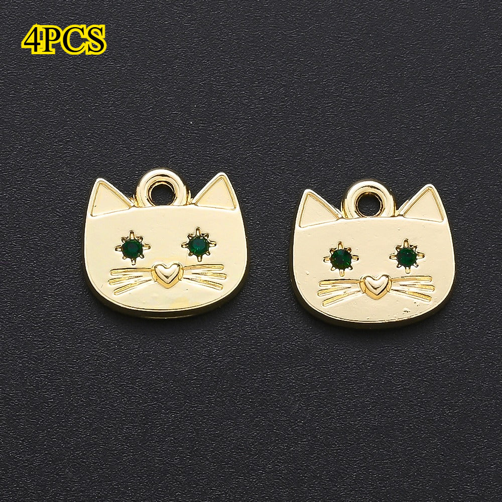 Cat Alloy Pendant Charms