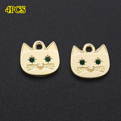 Cat Alloy Pendant Charms