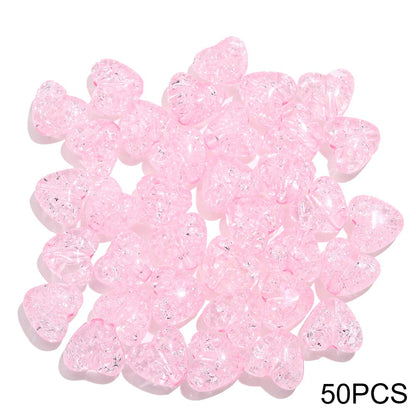 Acrylic Popped Crystal Love Beads