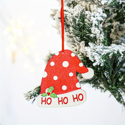 Wooden Merry Christmas Decorative Pendant
