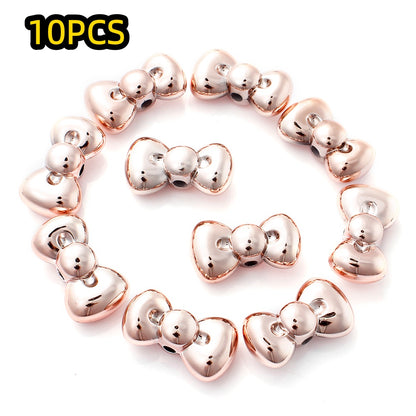 10pcs 15x26mm Christmas Bow Acrylic Beads