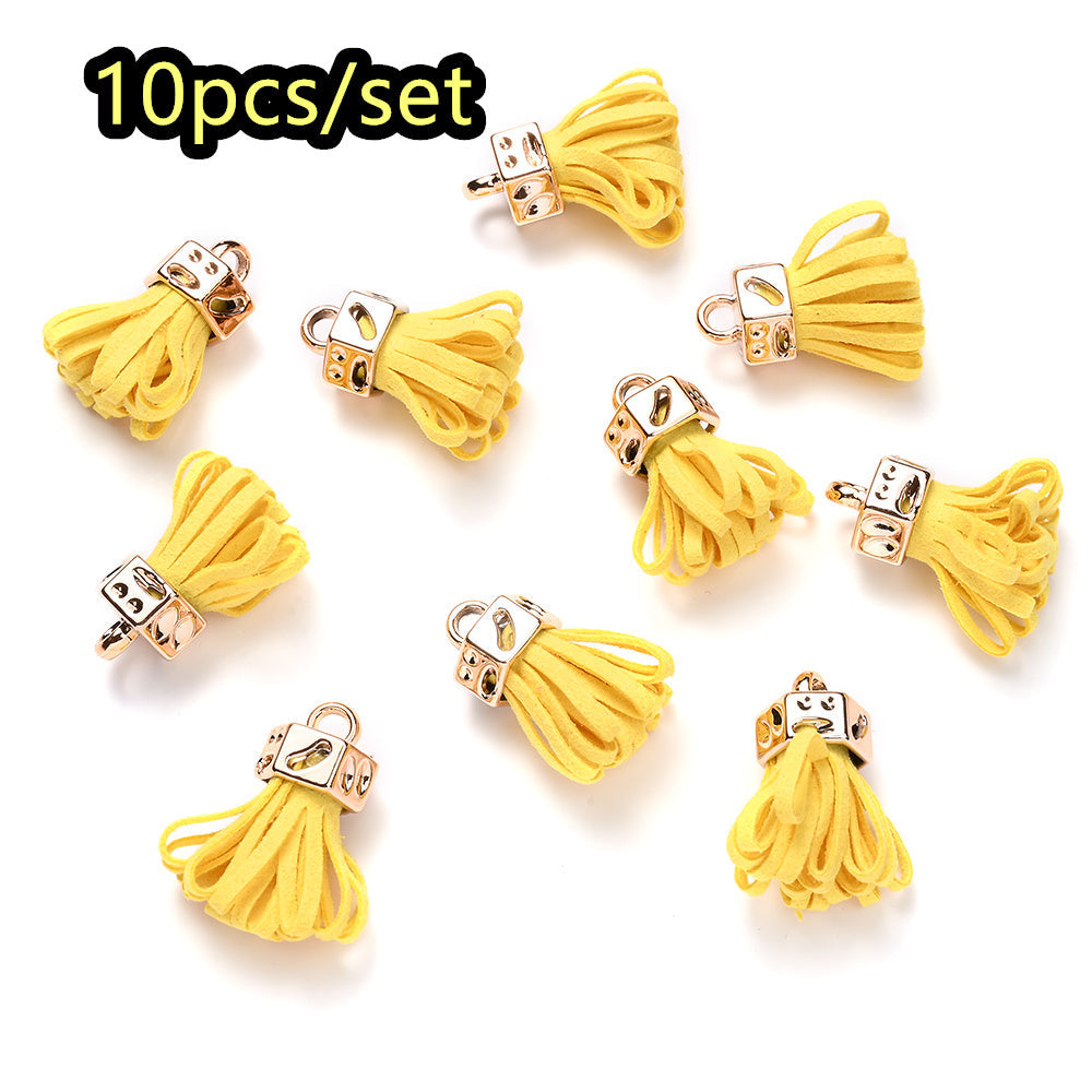Fashion Mini Colorful Fringe with Golden Cap