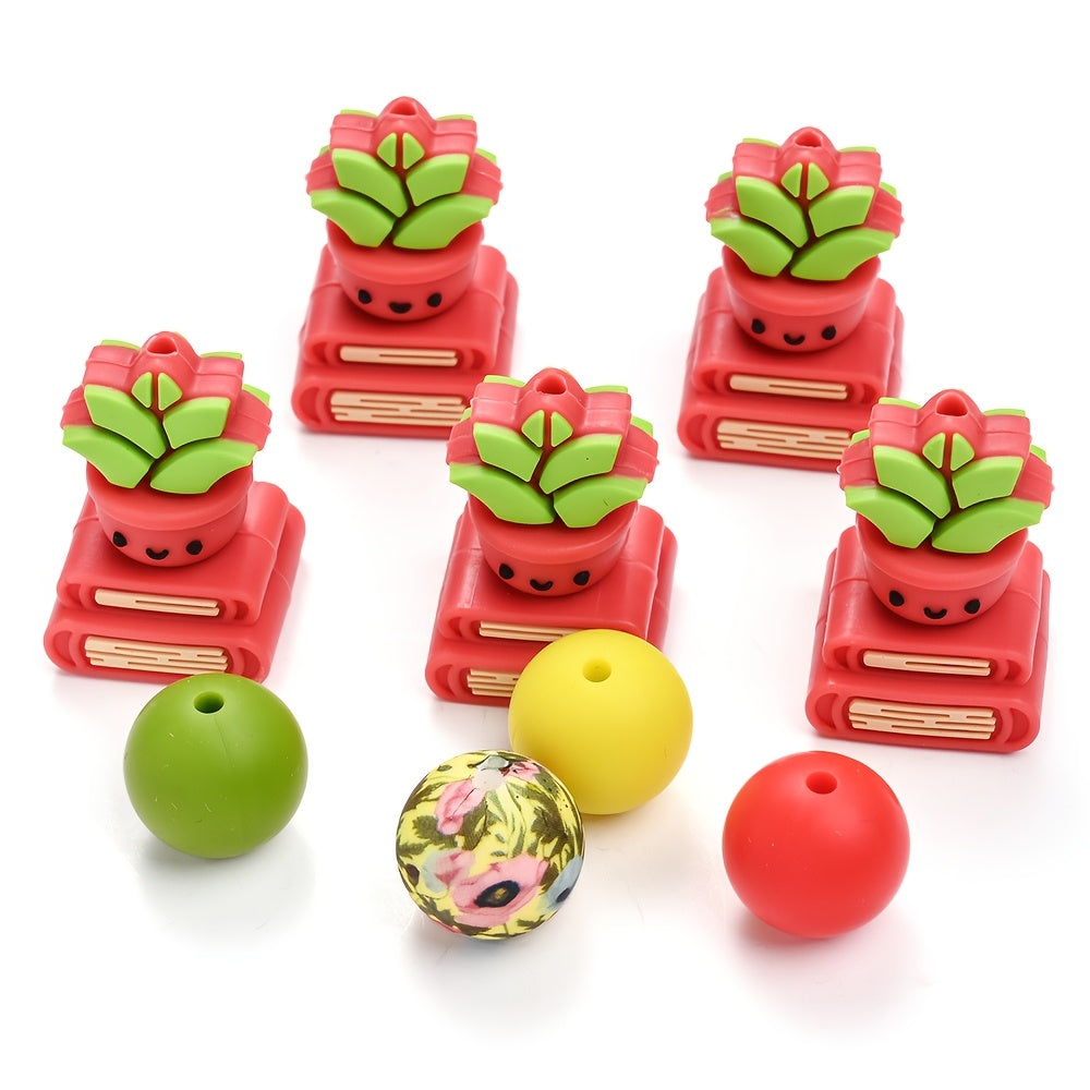 25pcs Silicone Beads Set