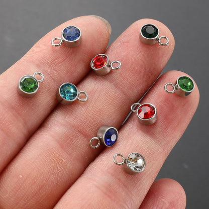 Birthstone Alloy Pendants
