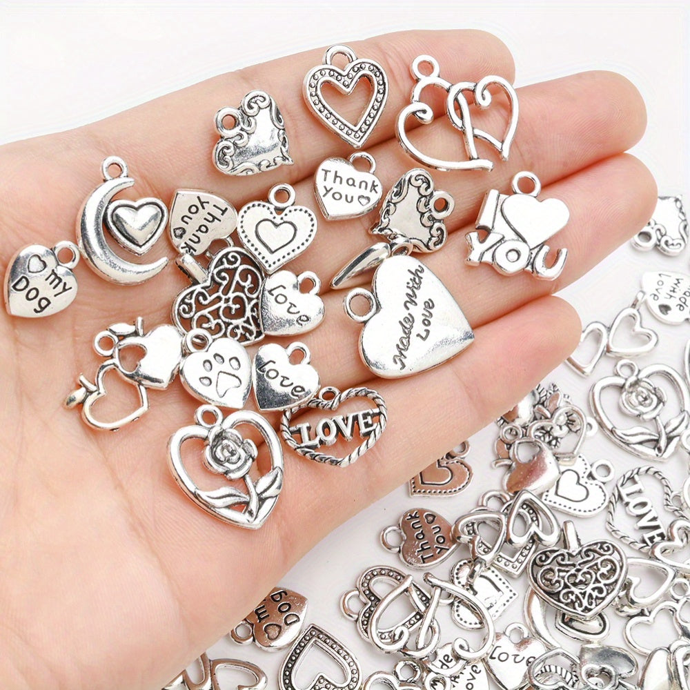 Vintage Metal Heart Pendants