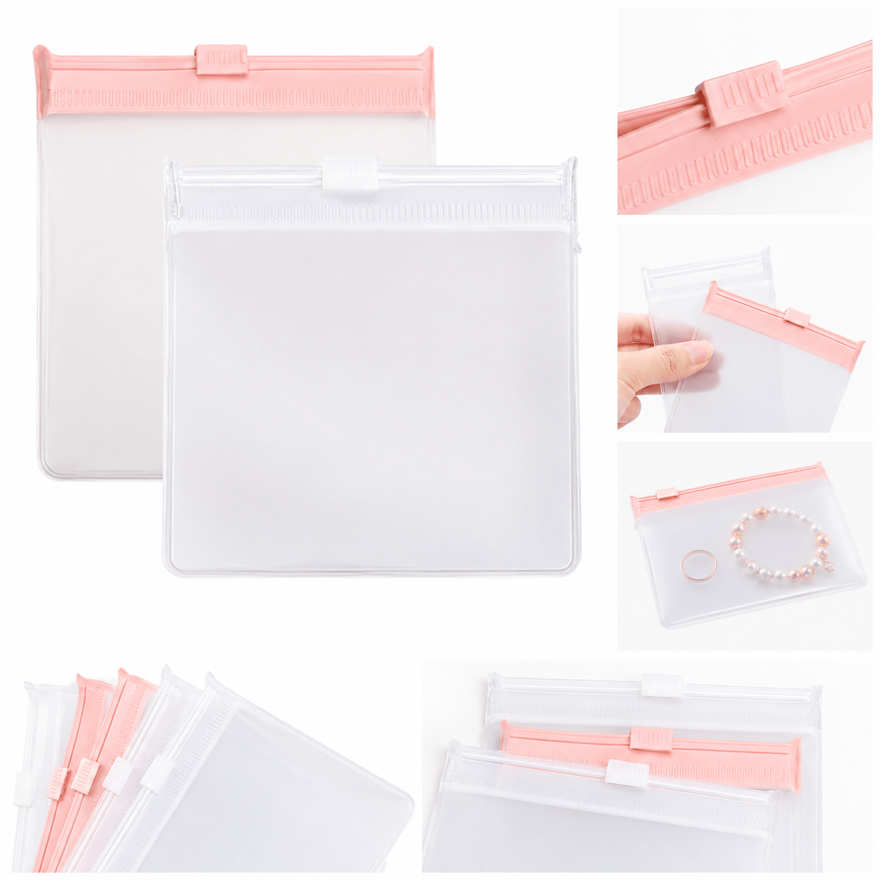 8 cm Square Reusable EVA Jewelry Storage Bags