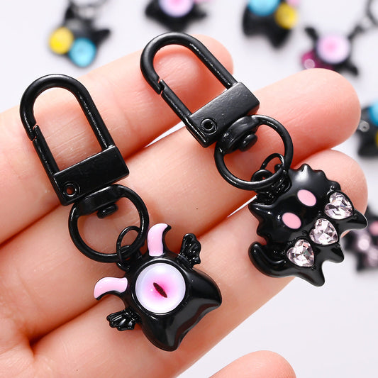 Gothic Black Evil Eye Pendant Charms