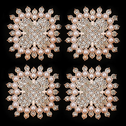 Stylish Acrylic Pearl and Rhinestone Flatback Embellishments