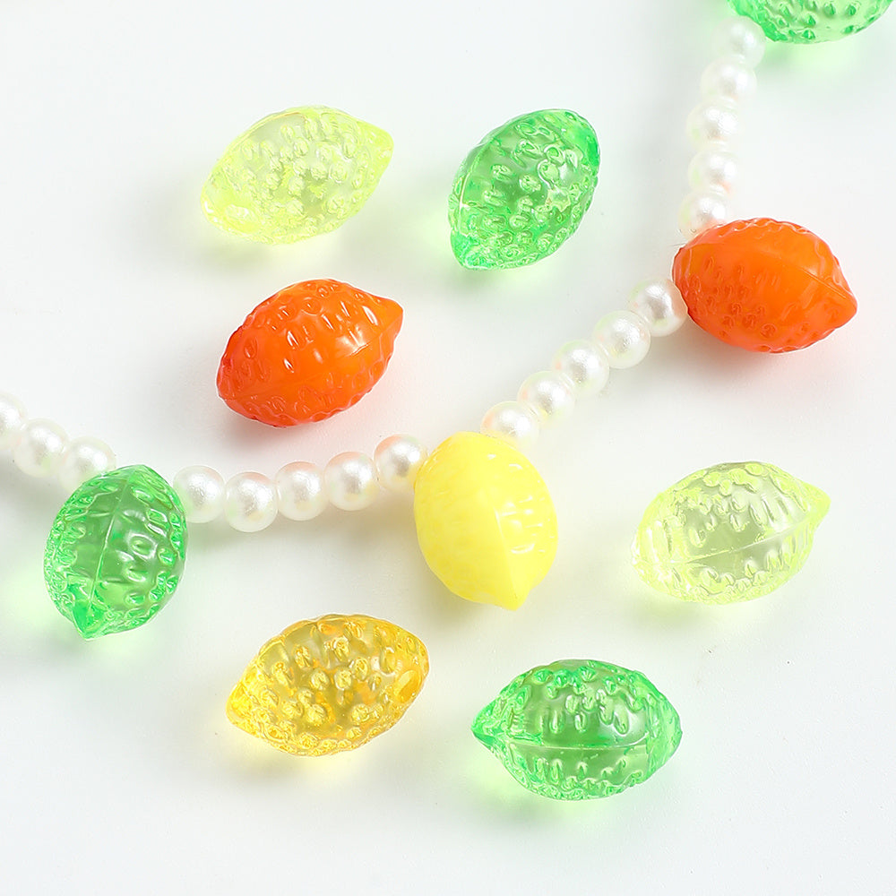 Frosted Macaron Acrylic Beads