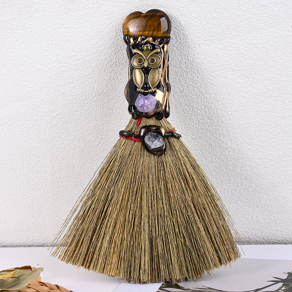 Crystal Broom Pendant Charm