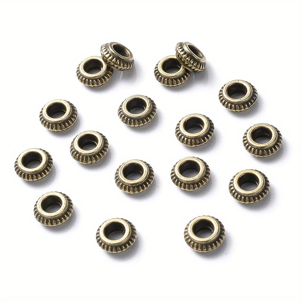 Antique Gold Wheel Metal Spacer Beads