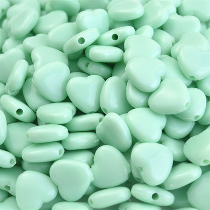 Acrylic Love Heart Beads