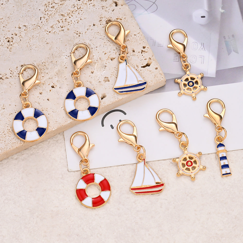 Nautical Enamel Pendant Charms