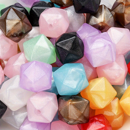 Irregular Shiny Acrylic Beads