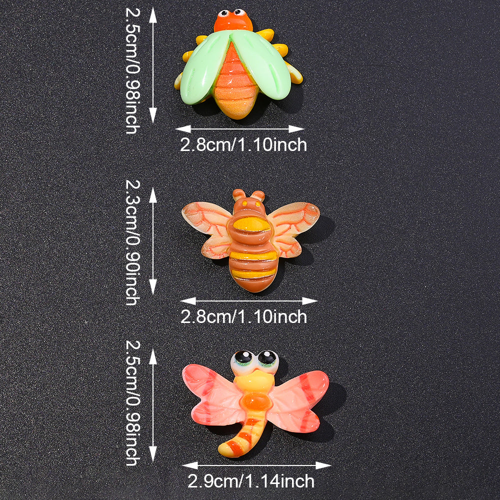 Cartoon Resin Insect Charms
