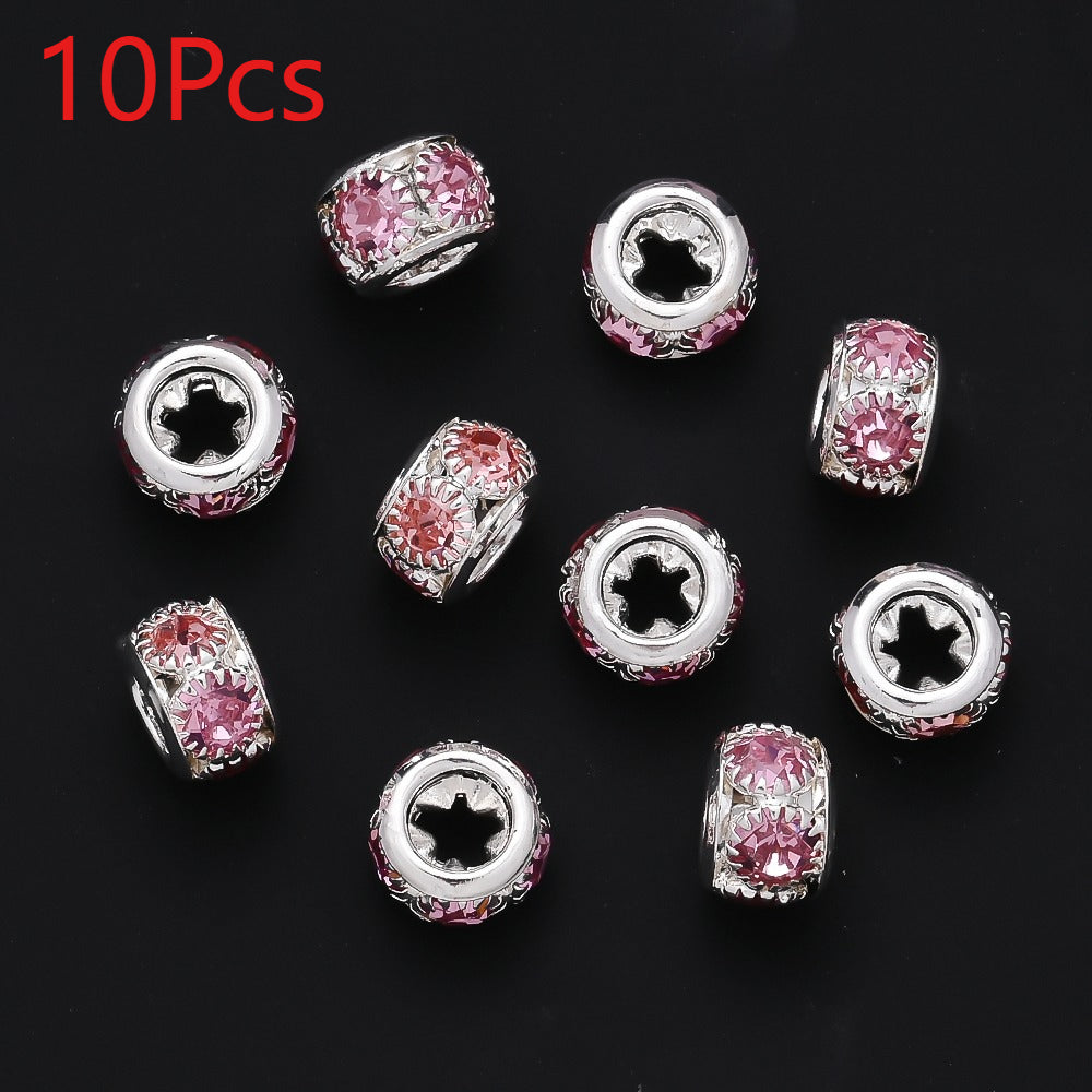 Retro Large Hole Barrel Beads