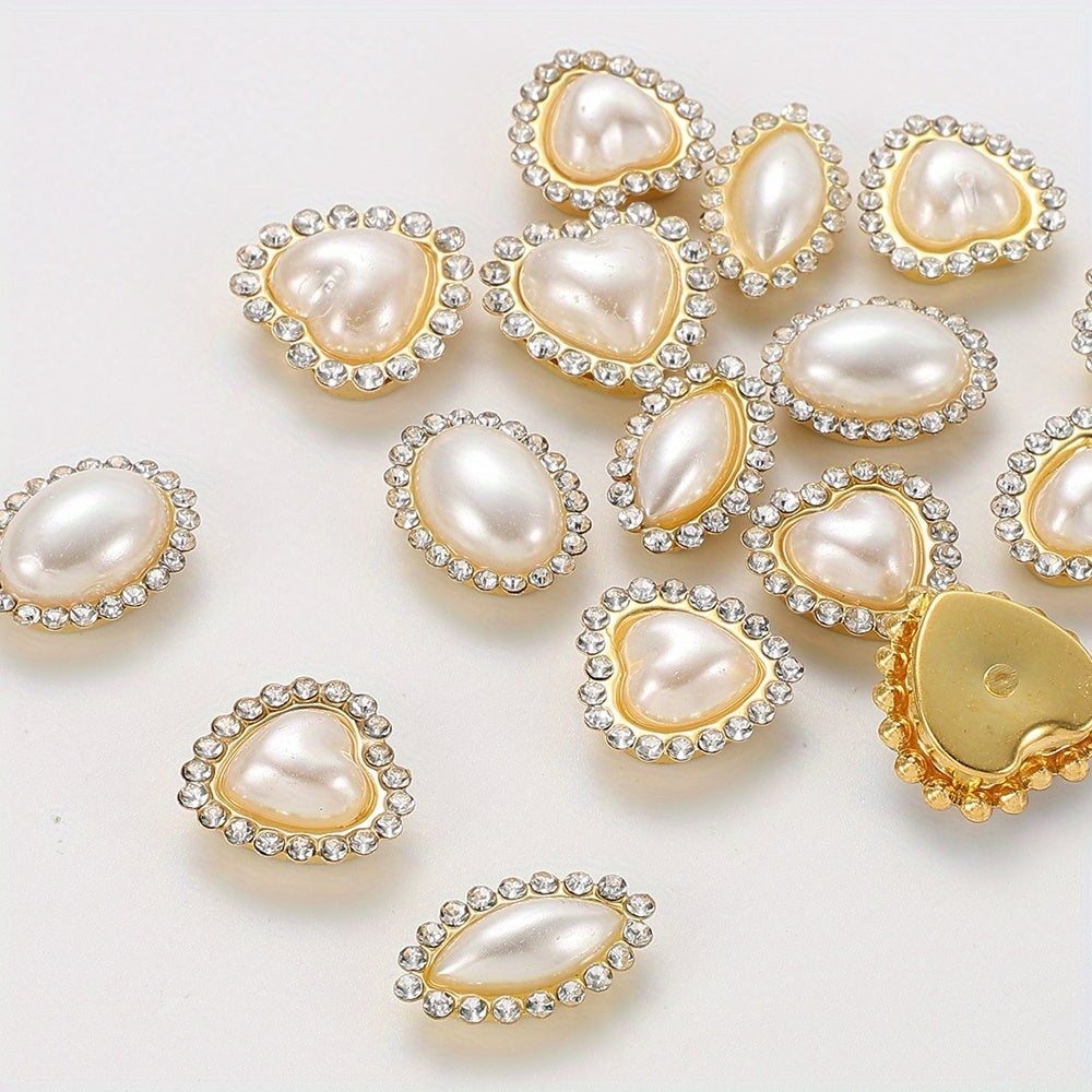 20pcs White Acrylic Artificial Pearl Beads