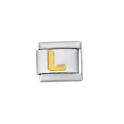 A-Z English Letter Stainless Steel Italian Charm Links