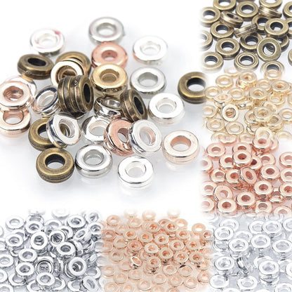 100pcs 6mm Golden & Silvery CCB Large Hole Beads